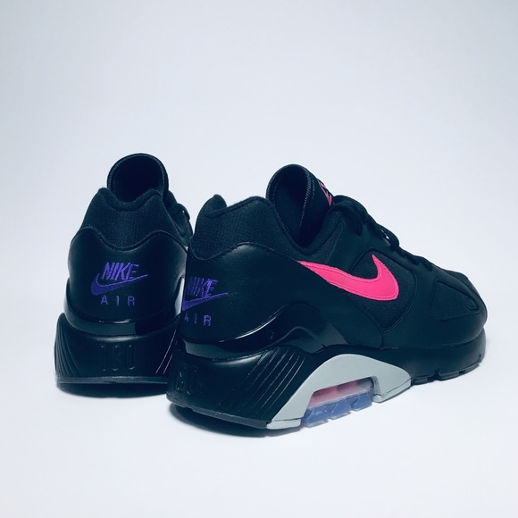 Nike Air Max 180, Black/PinKBlast-Wolf Grey - Picture 7 of 8